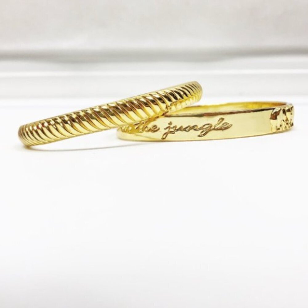 Lilly Pulitzer what happens in the jungle stays in the jungle bangle set NEW